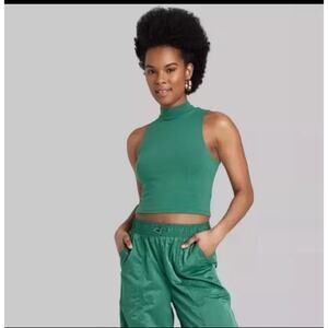 Women's Mock Turtleneck Tiny Tank Top - Wild Fable XS